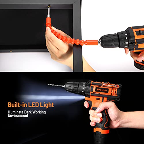 Trapano Avvitatore Batteria con 2 Batterie