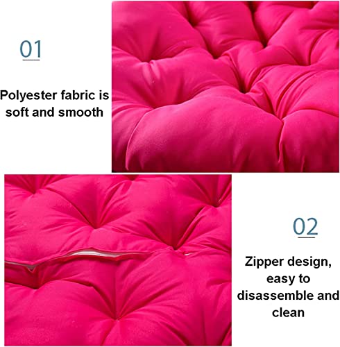 WULFY Hängendes Eierstuhlkissen,Verdicktes,Rutschfestes Hängekorb-Sitzkissen Mit Verstellbarem Kissen,Schaukelstuhl-Kissensitz Für Gartenbüros Im Innen- Und Außenbereich,120 cm – Bild 4