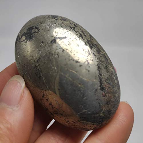 100g Pietre di Palma di Cristallo di pirite Rara Naturale Lucido potenti Guarigione Cristalli Grezzi Dare Palmo della Mano Crystal Specimen