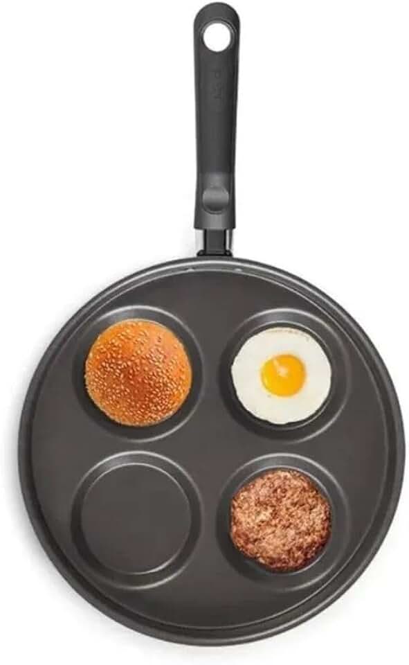 Brinox - Frigideira 4 Ovos Garlic 26x8cm - Vermelho