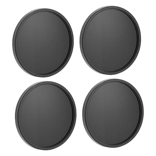 Wakects Tapa Central de Rueda de Coche ABS Cubierta de Tapa Central de Rueda 62 Mm OD 47,5 Mm Unidades de Repuesto a Presión para Tapas Centrales de Llanta para Reparación de Ruedas (Black)