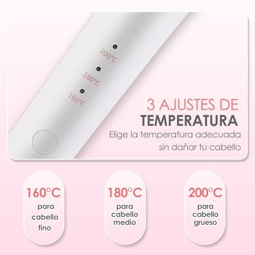 AraStyleon Rizador de Pelo Automático Bidireccional 32 mm | 3 Niveles de Temperatura (160-200°C) | Cerámica de Turmalina Rizador Automatico | Automatic Hair Curlers Para Cabello Largo - imagen 3