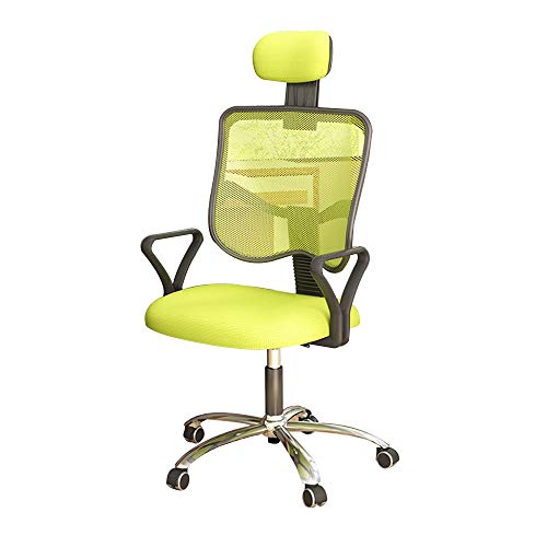 UISLA Bureau pivotant, Ordinateur Ergonomique à Hauteur réglable avec Appui-tête réglable, Bureau exécutif à Dossier Moyen pour dortoir, étude