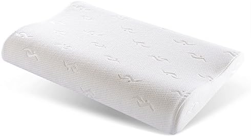 Mkicesky Momery Foam Toddler Kids Pillow for Sleeping, Contour Bed Pillow for Back and Side Sleepers Ideal for Children and Adults Like Lower Pillow (White)