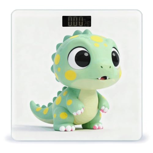 Báscula digital Cute Dinosaur para peso corporal hasta 180 kg miniatura 1