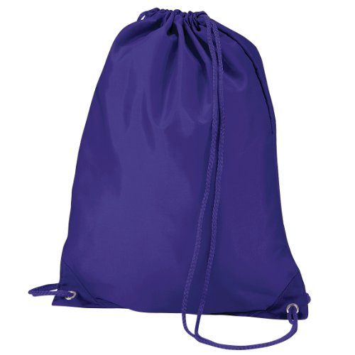 Quadra Gymsac Shoulder Carry Bag - 7 Litres (One Size) (Purple)
