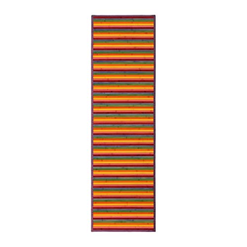 Lolahome Alfombra Pasillera Pop Naranja De Bambú Para Pasillo De 60 X 200 Cm Iris, 60X200