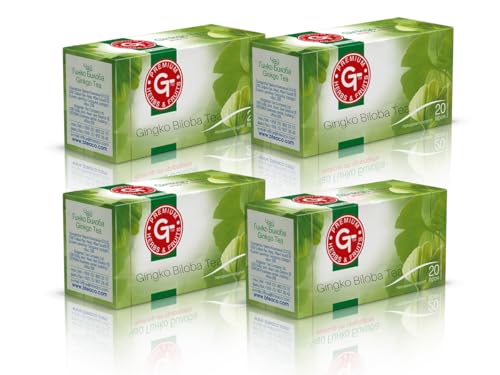 80 Tea Bags Focus Теа with 100% Ginkgo Leaves with Refreshing Peppermint & Green Теа