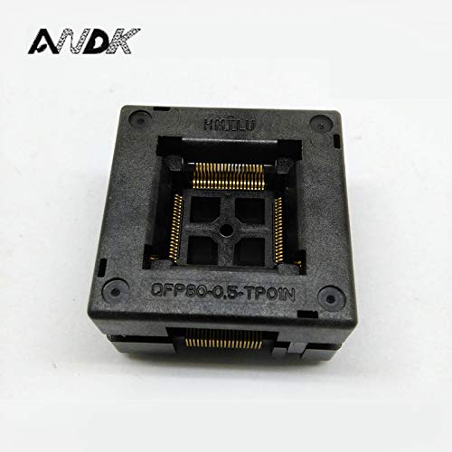 Wiring Connecting Terminals - TQFP80 FQFP80 QFP80 Burn in Socket OTQ-80-0.5-02B Pitch 0.5mm IC Body Size 12x12mm Test Adapter