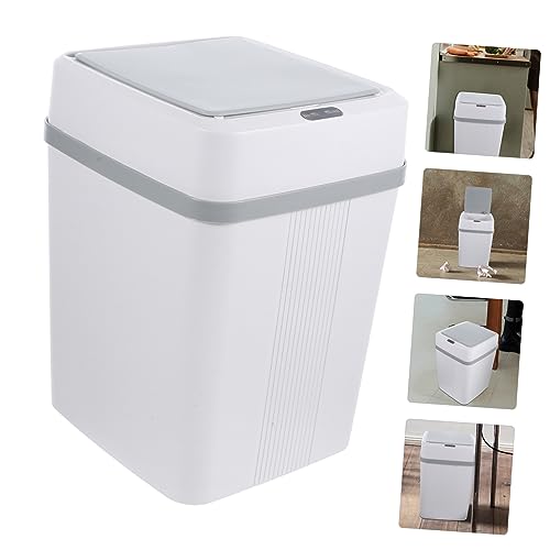 Tacho de basura plástico rectangular con sensor automático miniatura 4