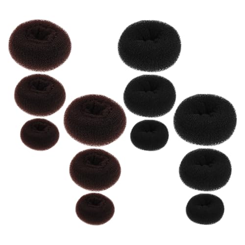 Chignons donut pour cheveux LIFKOME lot de 12 pièces assorties pour femme