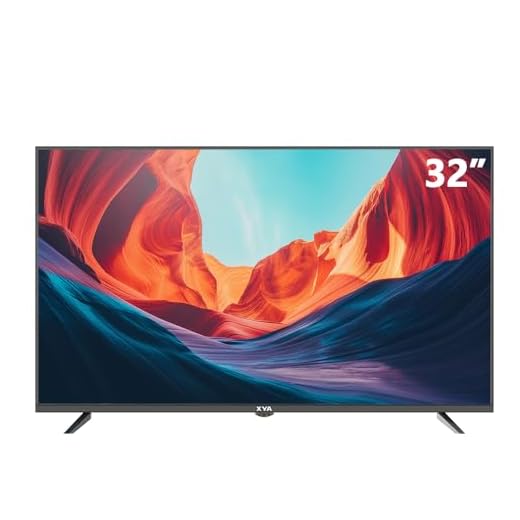 XYA 32" HD WL32SX, Smart TV Televisore 32 Pollici HD Ready 768P，TV LED,WiFi Ethernet, Netflix Youtube,Android 12，Dolby Vision，DVB-T2S2/Dolby Audio/Wi-Fi/RJ45/ Bluetooth/HDMI*2
