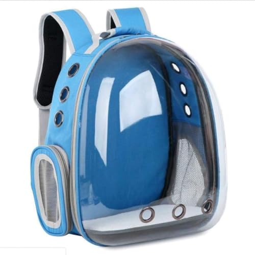 Mochila Pet com Visão Panorâmica Ventilação Total Alças Acolchoada Cães até 5kg e Gatos até 6kg, Bol