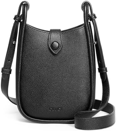 CLUCI Small Crossbody Bags for Women PU Leather Cell Phone Purse Wallet with Adjustable Guitar Strap