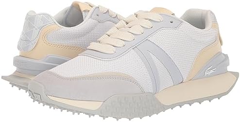 Lacoste Women's L-Spin Deluxe Sneaker, WHT/LT TRQS, 10 | Image 6