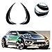 1Pair Front Headlight Eyelids ABS Eyelash Covers Head Light Eyebrows Trim Sticker For VW Beetle 2012-2018 Accessories(Glossy Balck)