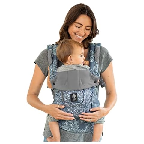 LÍLLÉbaby Complete 6-in-1 Ergonomic Baby Carrier Newborn to Toddler - with Lumbar Support - for Children 7-45 Pounds - 360 Degree Baby Wearing - Inward and Outward Facing - Starfall Cover