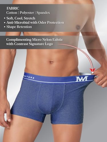 Image of Macroman M-Series MW Signature Collection By Rohit Bal Premium Cotton Polyester Spandex Mens Trunks