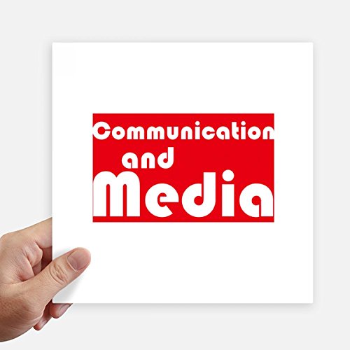 DIYthinker Major Communication and Media Red Sticker Tags Wall Picture Laptop Decal Self Adhesive
