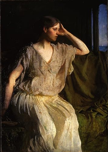Impression Art Murale de Prestige : La Femme en Robe Grecque Abbott Handerson Thayer Graffiti
