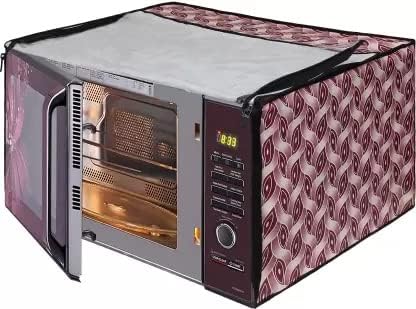 Image of DREAM KING Stylish Design & Printed Microwave Oven Cover Full Closure |waterproof & Dustproof Oven Cover Suitable for All Models - Multicolour SA64