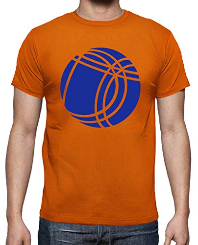 latostadora - Camiseta Petanca Boccia Boule para Hombre Naranja S