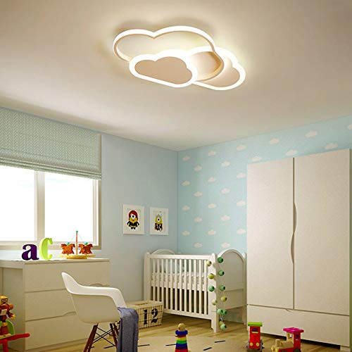Yiyibyus Modern Led Heart-Shaped Ceiling Light 3 Light Color White Romantic Nordic Cloud Acrylic Close To Ceiling Light Fixtures For Living Room Kitchen Dining Room Bedroom #TOP2