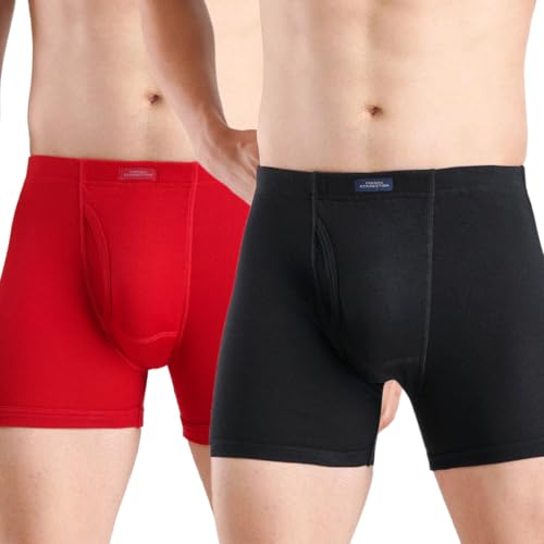 Image of French Connection Regal Oxford,Men's Long Trunks Pack of 2