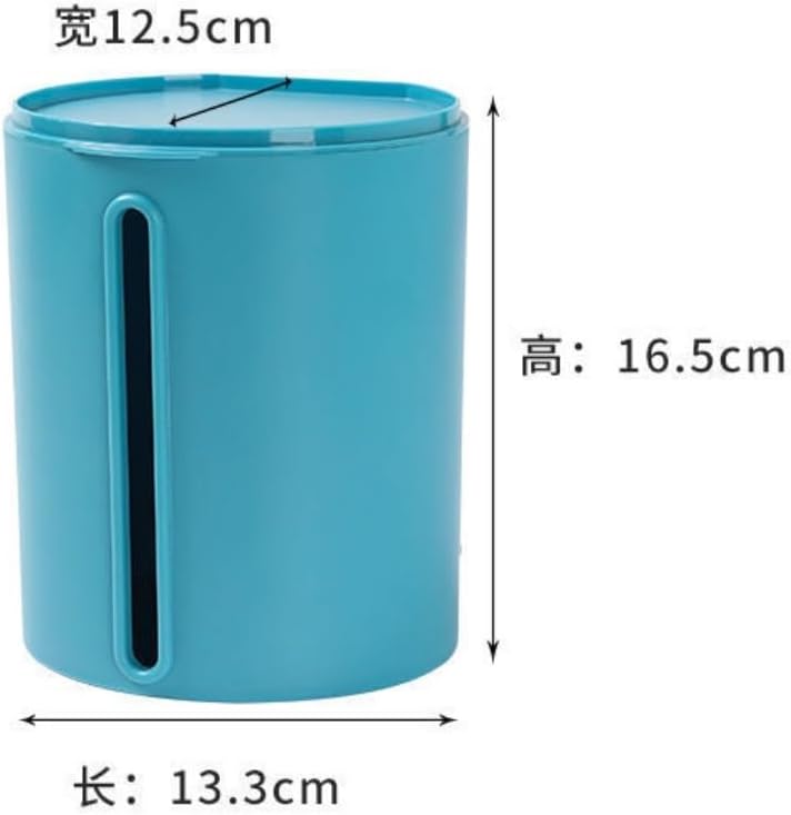 Tissue Box Cover Wall-Mounted Non-Punching Tissue Box Kitchen Toilet Tissue Box Car Creative Multifunctional Tissue Box (Color : Blue, Size : 16.5cm*13.3cm*12.5cm)