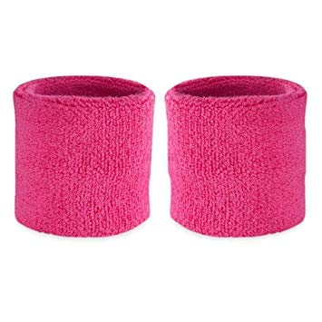 Image of Play2Fit 4 Wristband (2 Pair) Soft Sweatband for All Sport, Stretchable, Sweat Absorbent Supports Wrist Made in India (Multicolor3, 3 Inch)