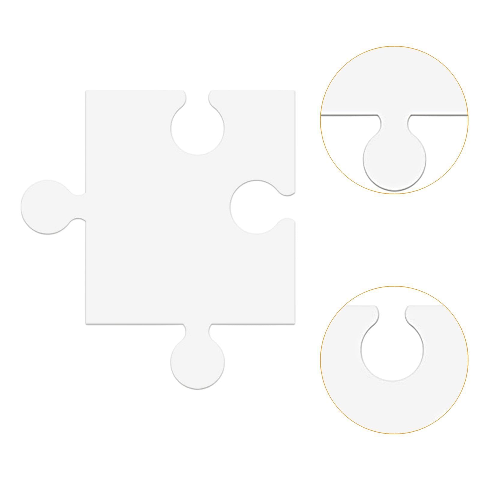 Harilla 24 weiße, Leere Puzzles aus Karton (30,5 x 28 cm) für und Erwachsene – Bastelvorlagen