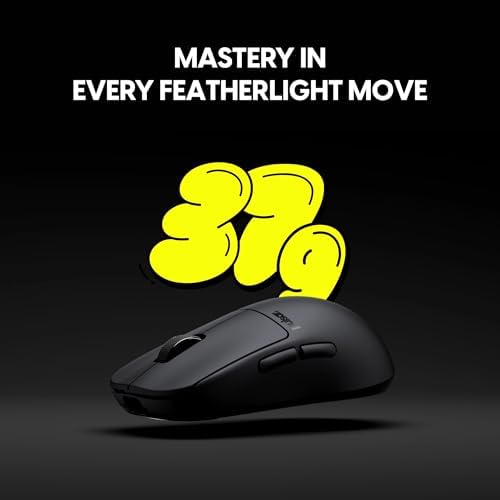 Pulsar Gaming Gears X2H Crazylight Size Mini Wireless Gaming Mouse - Ultra Lightweight 37g, 32K DPI, Optical Switch, 8K Dongle Included, Jet Black - 2