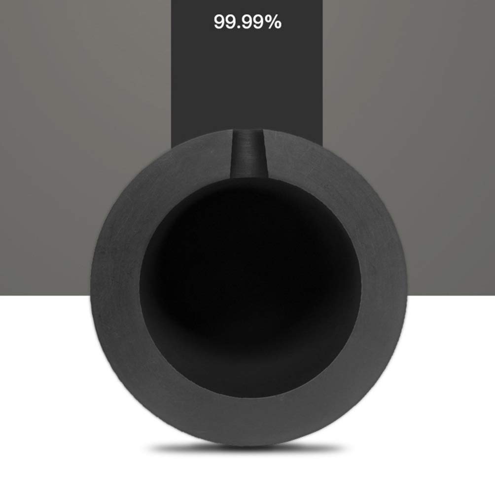 VILLCASE 1pièce Crucible Graphite Pot De Fusion Graphite De Haute Pureté pour Or Cuivre Et Laiton Résistance Thermique Et Contamination Minimale