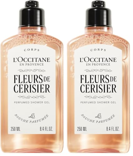 Image of L'Occitane Cherry Blossom Shower Gel, 250ml (Pack of 2)