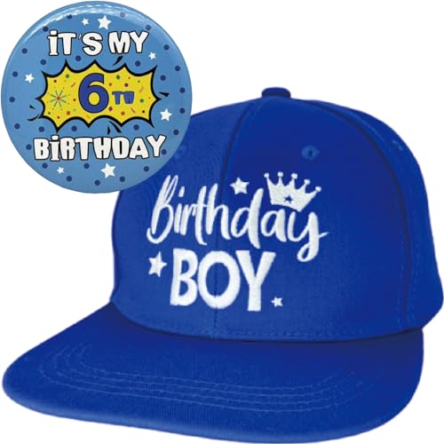 ZomefinKiu 6th Birthday Party Supplies for Boys - Hat, Badge, Decorations, and 6 Year Old Outfit
