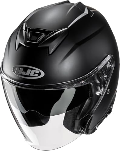 Casque HJC i31 jet avec écran long protecteur semi flat black - 5