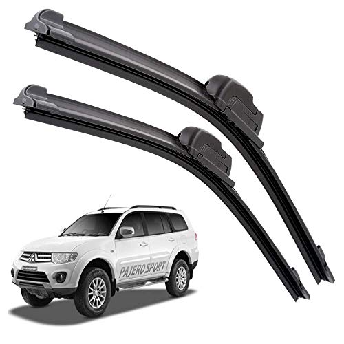 Image of Euro Care Windshield Car Wiper Blades Compatibility with Mitsubishi Pajero Old (Model : 2010-2015) - Set of 2Pc (D-22,P-20)