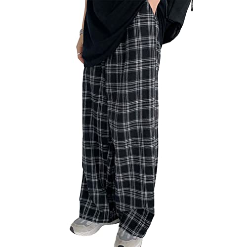 Harajuku Fashion Plaid Pants Checkered Alt Emo Scene Pants Cargo Pants Y2k Baggy Grunge Clothes Goth Hiphop Streetwear