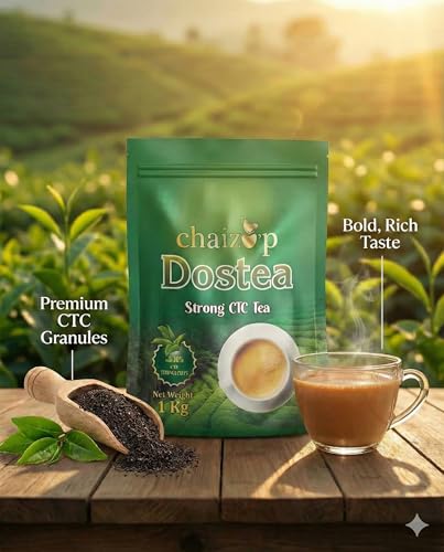 Image of Chaizup Premium Dostea CTC Tea - 1 kg | Loose Leaf Tea | Loose Leaf Blend for Authentic Flavours & Perfect Brew | 1kg