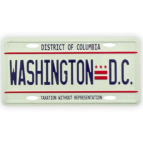 Imán decorativo placa Washington D.C. mini 1.75x3.5 in miniatura 1