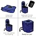 Deluxe Recycles Portable Trash Can for Boating and Camping - Durable and Collapsible with Inner Bin - Kayak, Fishing, Beach, Hiking and Camping Essentials, Boat Accessories 8 Gallon Trash Can (Blue)