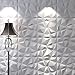 12PCS 3D Wall Panel, PVC 19.7 Inch Decorative Textured Panel for Interior Decor, Waterproof, Wall Tiles Accent Wall Panels