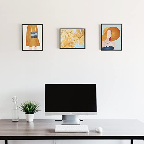 Image of Floating Canvas Frame for 6x8 Inch Painting 0.6-0.8 inch Deep,Black | Set of 2,Easy Framing,Floating Frames for Landscape Portrait Bedroom Hallway Entryway Decor,Horizontal or Vertical Display