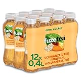 Fuze Tea Holunderblüte ohne Zucker, EINWEG Flasche (12 x 400 ml)