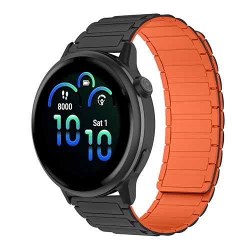 [RosMank] 20mm �o���h Garmin Forerunner 570 42mm/Forerunner 165/Vivoactive 6/Vivoactive 5 �Ή��A�K�[�~�� Garmin Venu Sq 2/Approach S50/S44