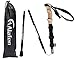 A ALAFEN Lightweight Collapsible Trekking Pole - 7075 Aluminum Adjustable Walking Stick for Hiking & Travel, Foldable Quick-Lock Design, Single Pole for Adults & Seniors, Fits 5'1