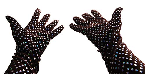 Brown paillettes lunghe lunghezza guanti - Fancy