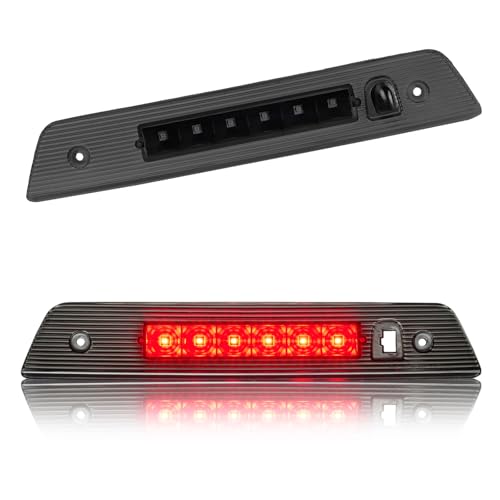 Image of Third 3rd Brake Light LED for 2005-2010 Jeep Grand Cherokee, High Mount Rear Brake Lights Assembly for 05-10 Grand Cherokee, Waterproof Center Cab Lamp Stop Light (Black)
