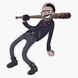 Negan Sticker Decal Bumper Sticker 5"