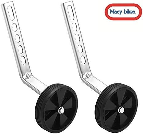 MacyHS Training Wheels for Children's Bicycle stabiliser(for 12 14 16 18 20 inch Bike) (5Black)